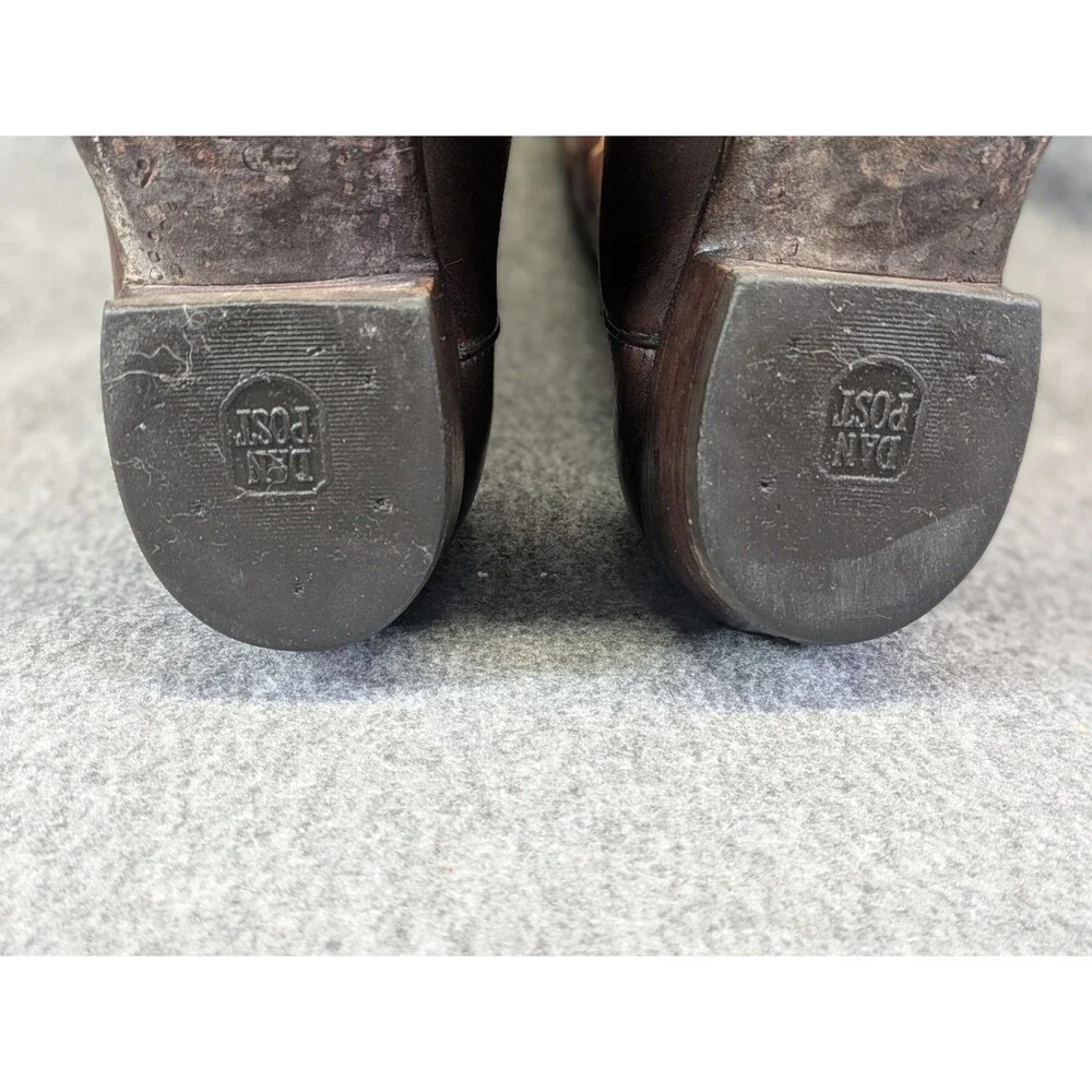 Vintage Dan Post 6851 Mens Brown Leather Cowboy Boots 8.5 D 80s-90s